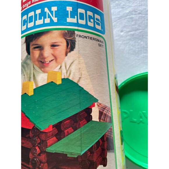 Vintage Lincoln Logs Frontierman Set Playskool 1974 Edition Original Box - Picture 3 of 16